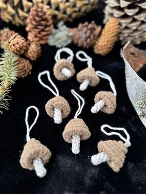 Original GoodVibeGoda Handmade Macramé Mushrooms